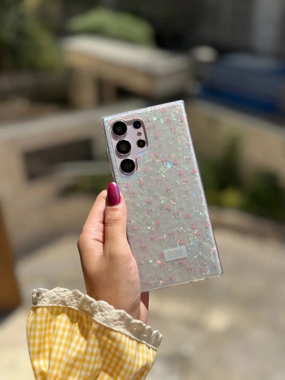 قاب يخي ريبون و گل اندرويدي (کدC2058) — تصویر ۳