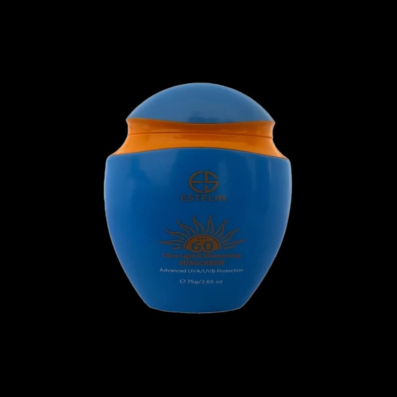 کرم ضد آفتاب SPF 60 بدون رنگ استلین Estelin مدل Ultra Light
