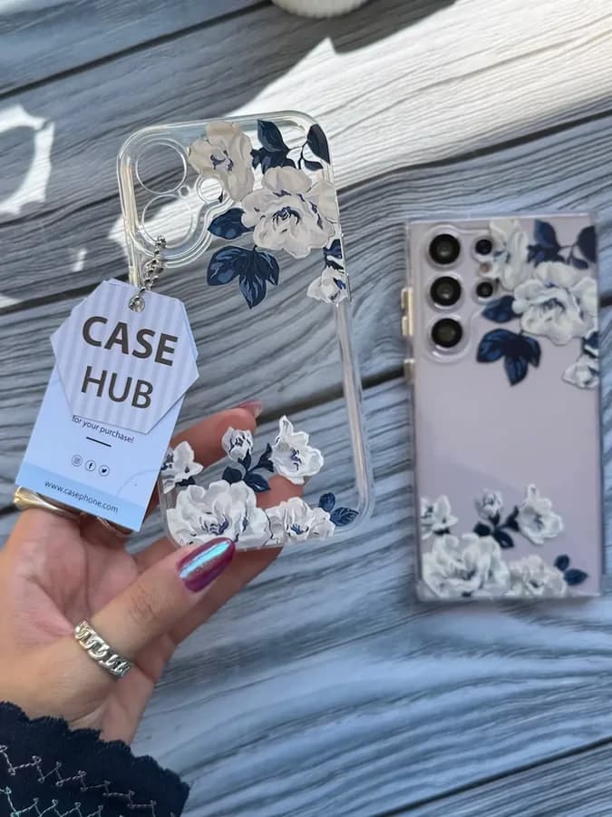 قاب White Rose آیفون ، سامسونگ ، شیائومی (کدC2049) — تصویر ۲