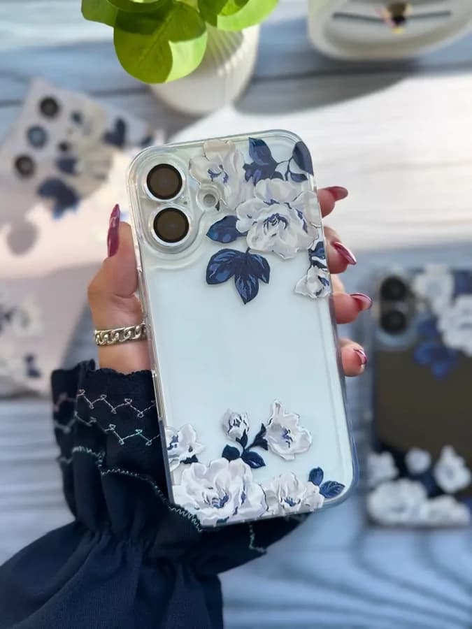 قاب White Rose آیفون ، سامسونگ ، شیائومی (کدC2049) — تصویر ۳