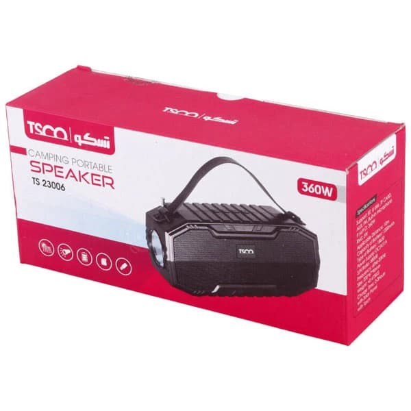 اسپیکر تسکو مدل TS 23006 | اسپیکر بلوتوثی قابل حمل با باتری 1200 میلی‌آمپری — تصویر ۷