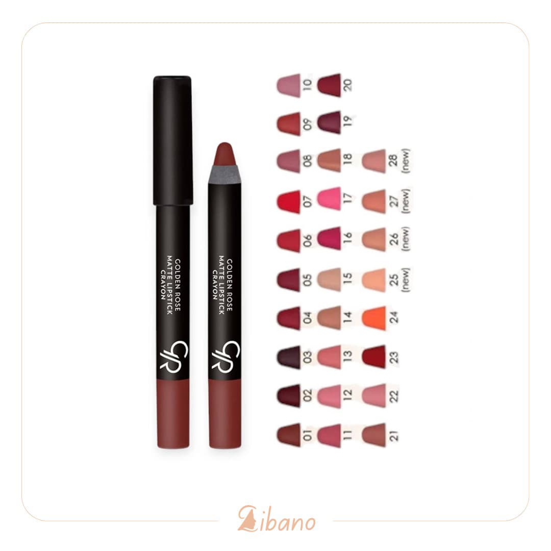 رژلب مدادی گلدن رز مدل Crayon شماره 20 — تصویر ۴