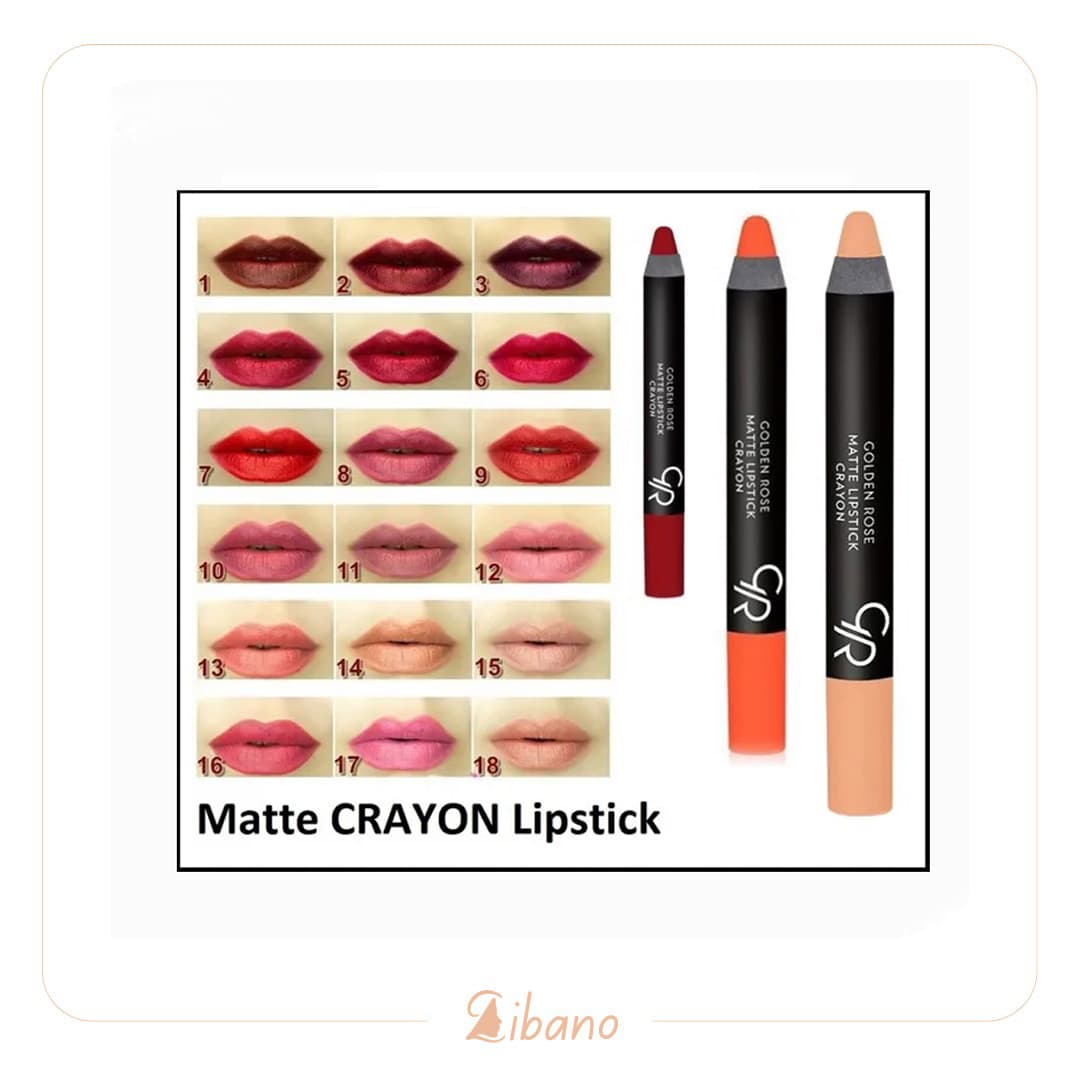 رژلب مدادی گلدن رز مدل Crayon شماره 20 — تصویر ۳