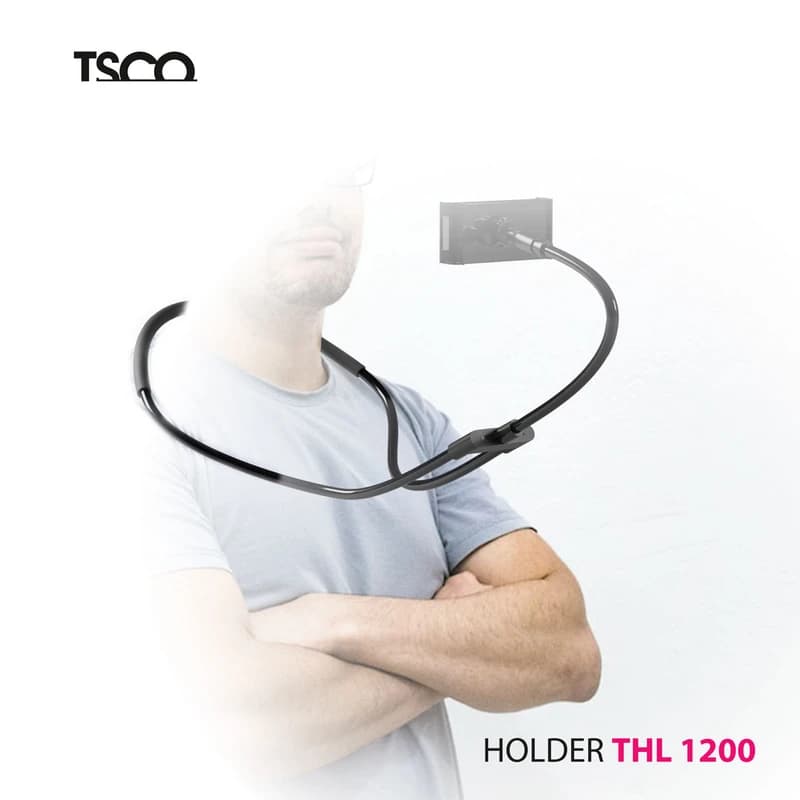نگهدارنده گوشی موبایل تسکو مدل THL 1200 – هولدر انعطاف‌پذیر گردنی برای گوشی و تبلت (4.7 تا 11 اینچ) — تصویر ۶