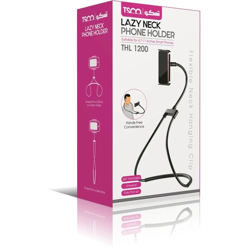نگهدارنده گوشی موبایل تسکو مدل THL 1200 – هولدر انعطاف‌پذیر گردنی برای گوشی و تبلت (4.7 تا 11 اینچ) — تصویر ۷