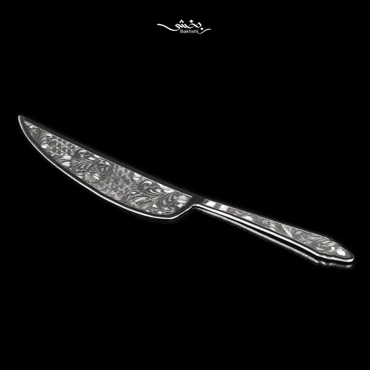 کارد کیک نقره قلم تبریز کد4