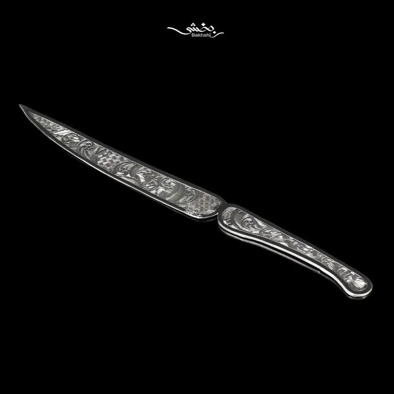 کارد کیک نقره قلم تبریز کد3