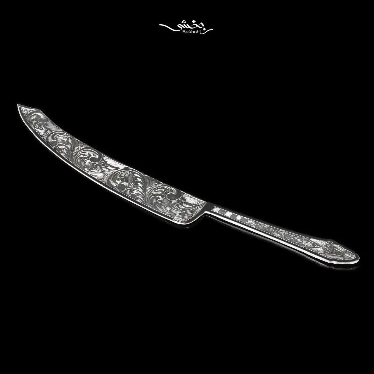 کارد کیک نقره قلم تبریز کد1