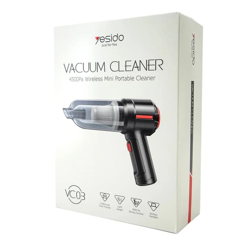 جارو دستی یسیدو VC03 – 60 وات، 20 دقیقه، 290 گرم — تصویر ۵