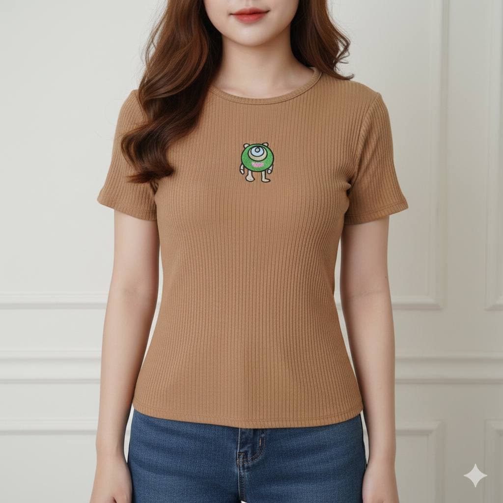 کراپ تاپ گلدوزی مایک عمده (پک 6 عددی)