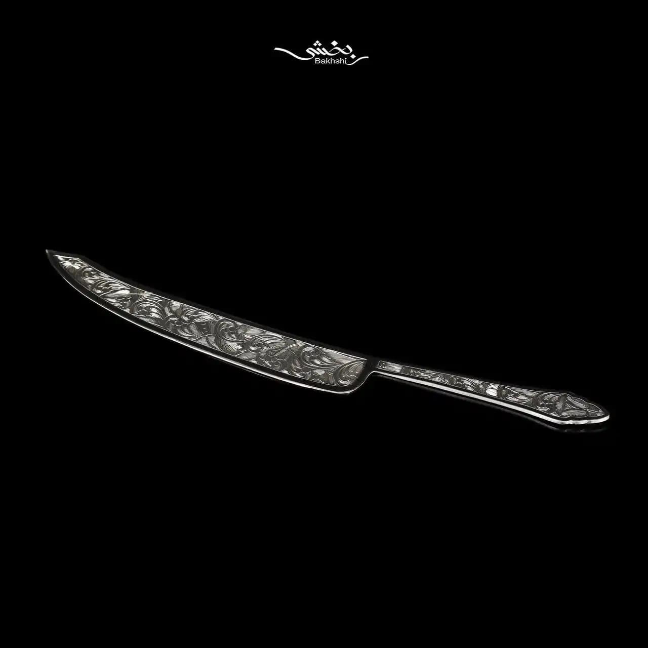 کارد کیک نقره قلم تبریز کد5