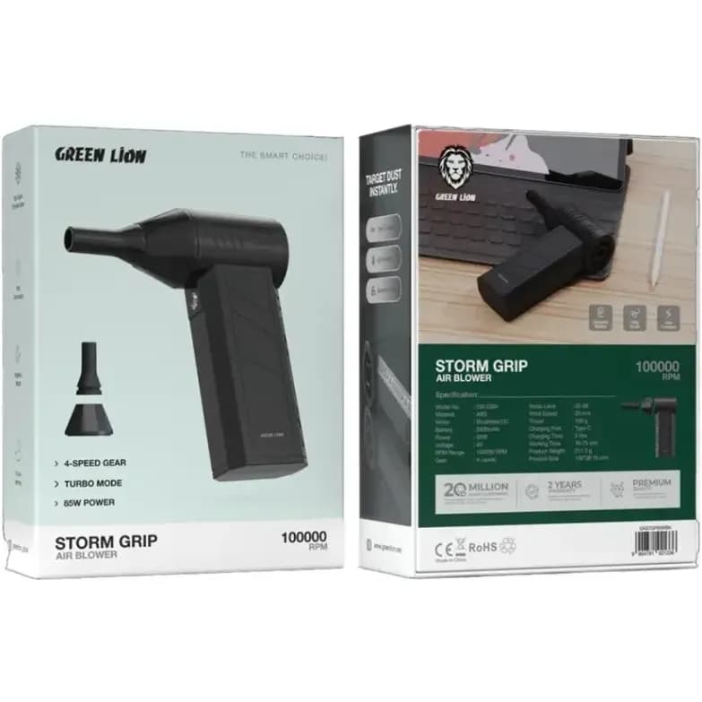 جت فن گرین لاین Storm Grip – 100K RPM، باتری 2600mAh، Turbo Mode — تصویر ۴