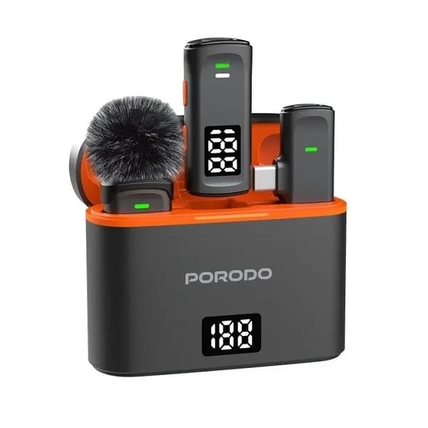 میکروفن یقه‌ای پرودو lavalier– دو کاناله، بی‌سیم، USB-C — تصویر ۳