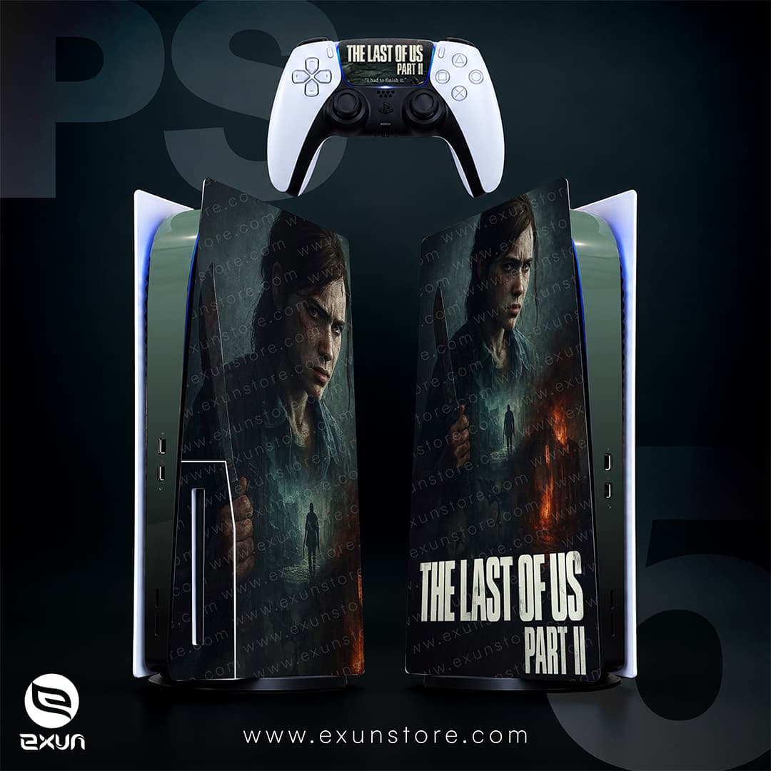 برچسب کنسول بازی پلی استیشن 5 FAT DISC مدل THE LAST OF US
