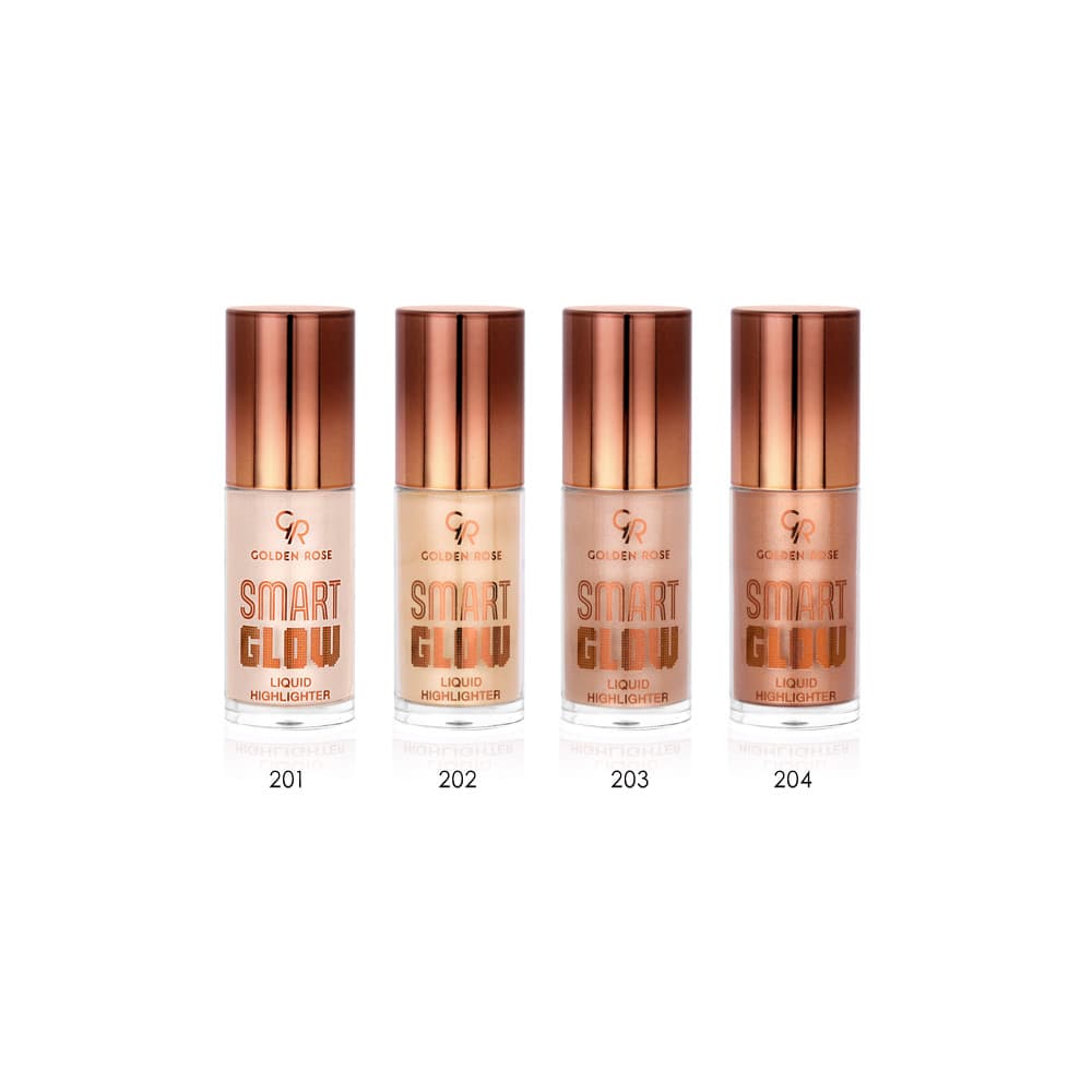 هایلایتر مایع گلدن رز مدل اسمارت گلو Smart Glow شماره 201 — تصویر ۵