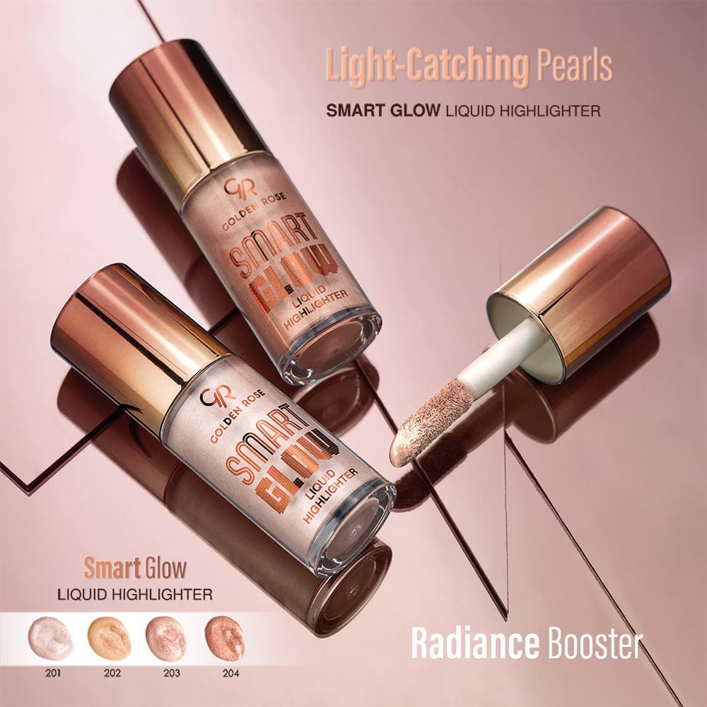 هایلایتر مایع گلدن رز مدل اسمارت گلو Smart Glow شماره 204 — تصویر ۶
