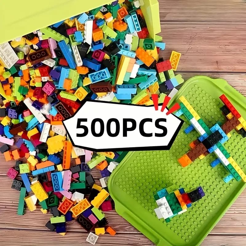 بسته 500 تایی لگو آموزشی ریز (DIY) برای کودکان — تصویر ۳