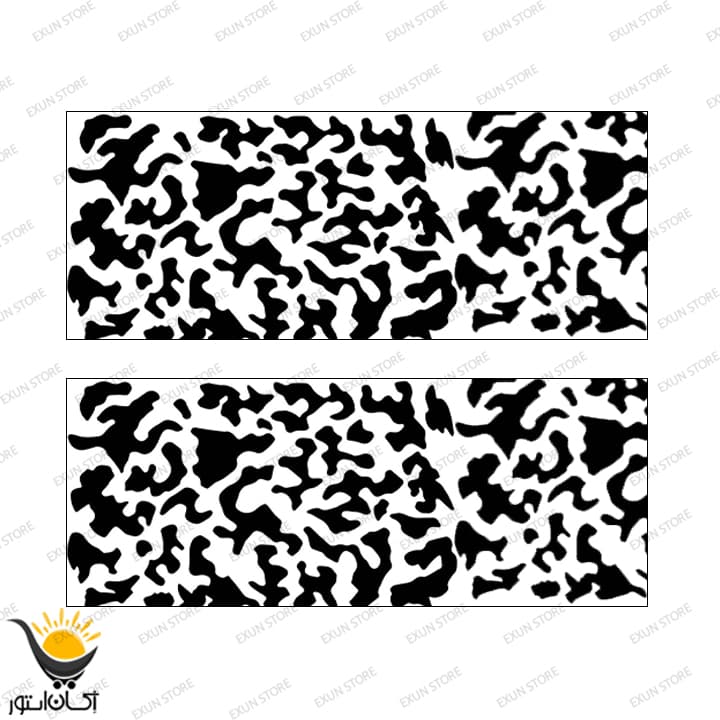 برچسب چراغ خودرو طرح ببری بسته دوعددی
