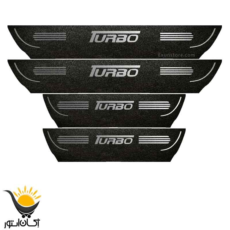 برچسب پارکابی خودرو مدل توربو طرح چرم