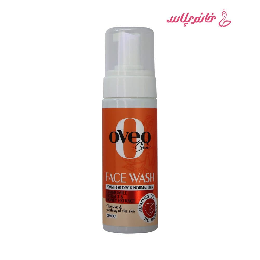 فوم شستشوی صورت اوک شاین (OVEQ Shine) مدل Chamomile & Honey حجم 150 میلی لیتر