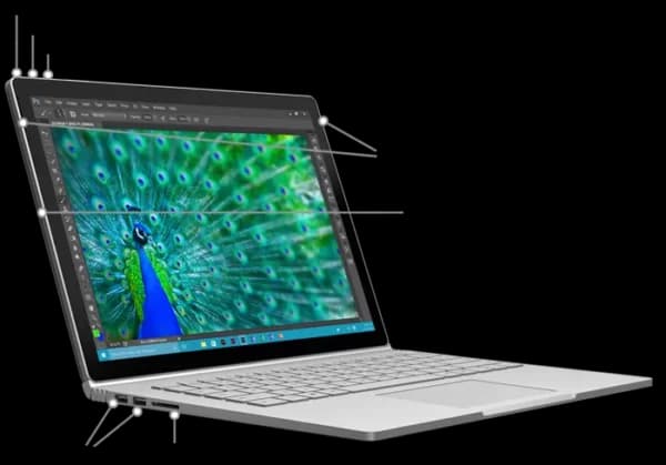 لپ تاپ مایکروسافت مدل Microsoft Surface Book 1 i5 8GB 256GB — تصویر ۵