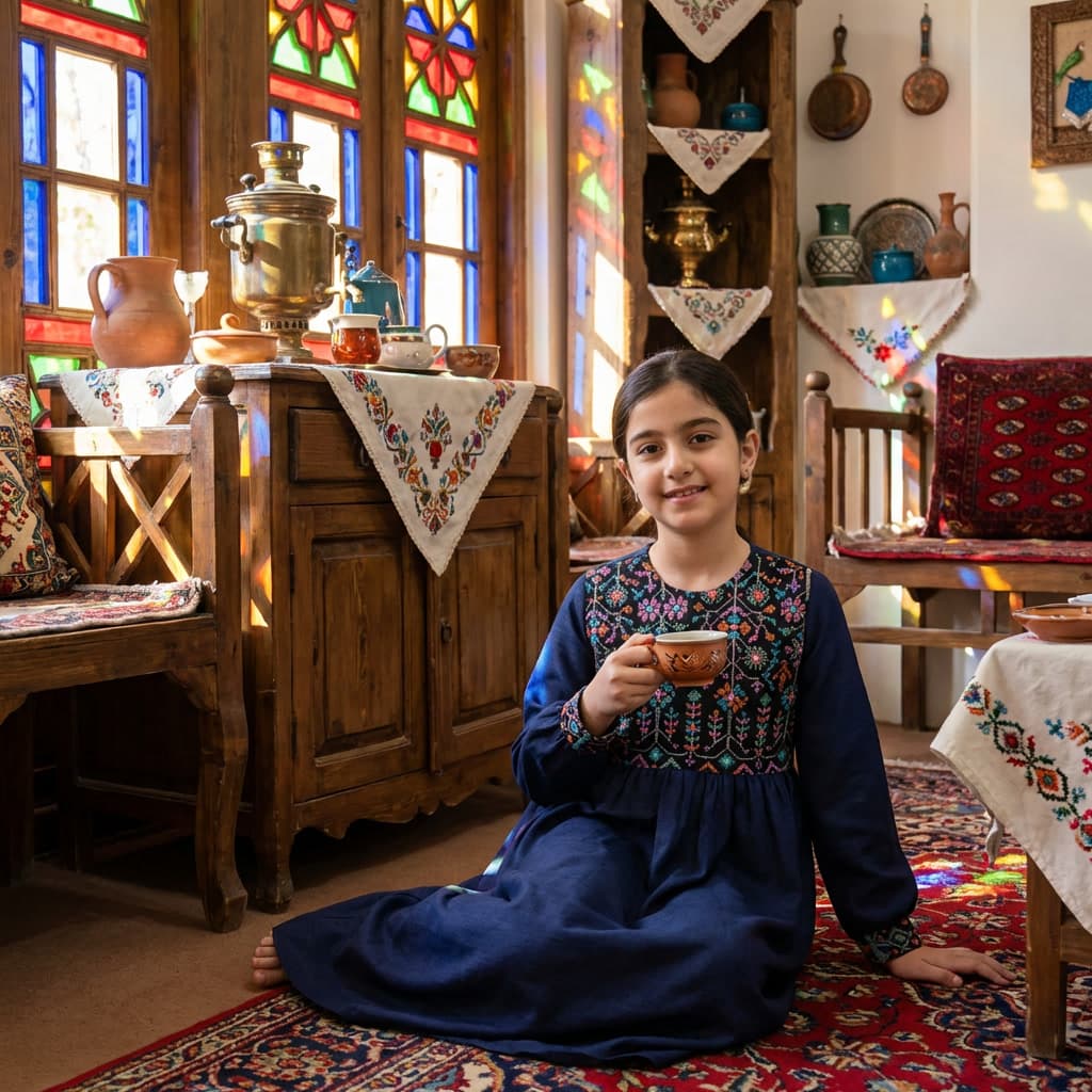 پیراهن دخترانه سوزندوزی ترانه