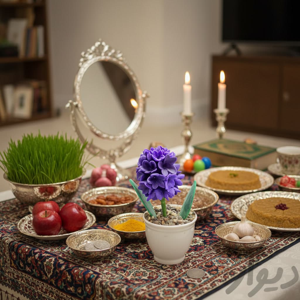 گلدان دکوری کوچک سنبل