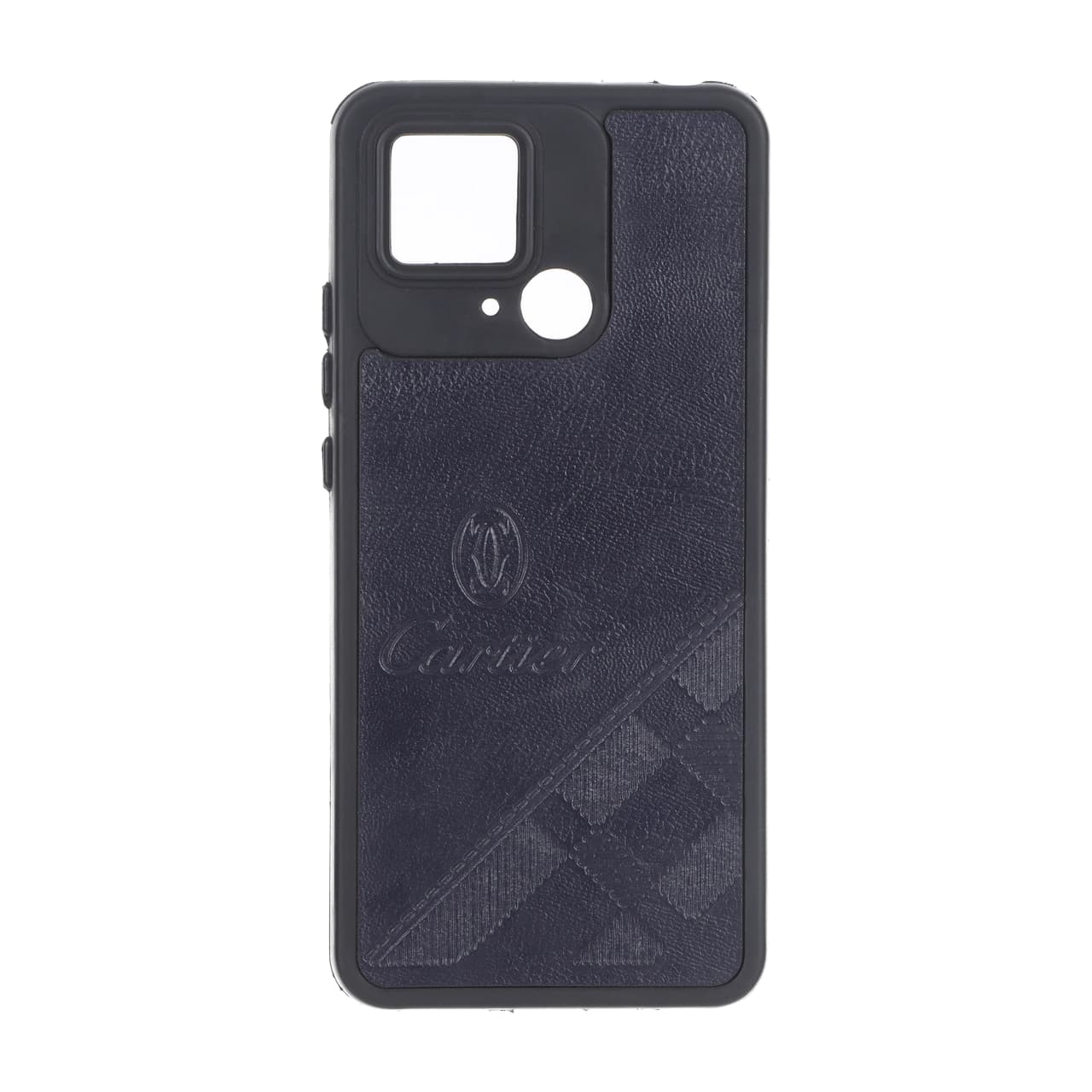 قاب طرح چرم Cartier محافظ لنزدار Xiaomi Redmi 10C / Redmi 10 Power / Poco C40 – سرمه ای