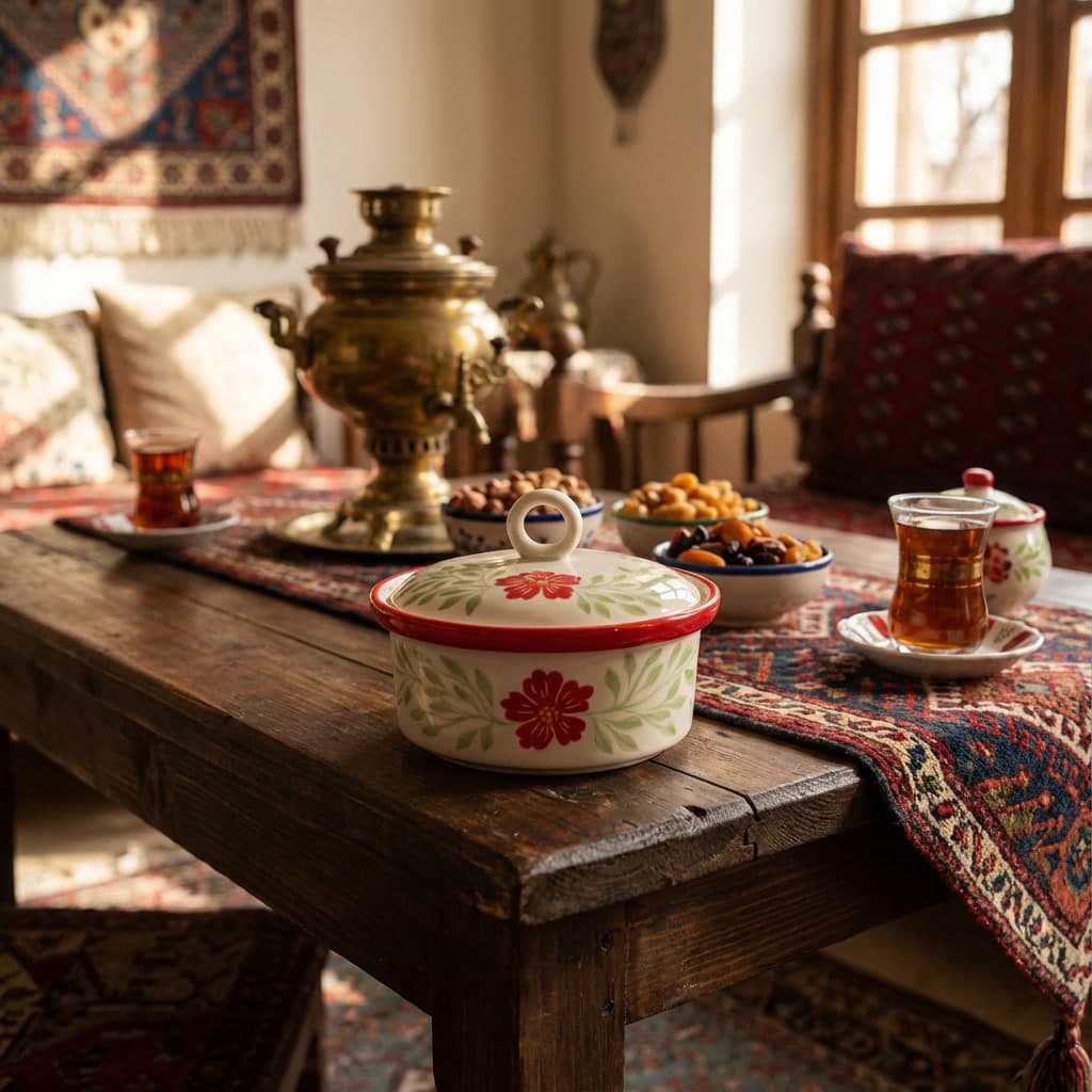 شکلات خوری سرامیکی در دار گلی
