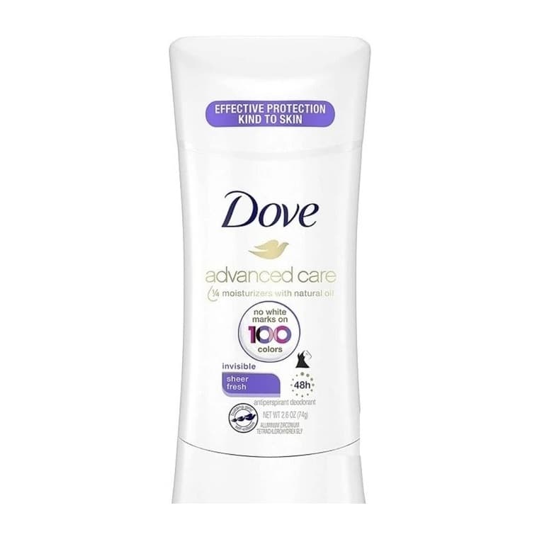 مام صابونی ضد تعریق زنانه داو Dove مدل Advancad Care رایحه Sheer Fresh وزن 74 گرم
