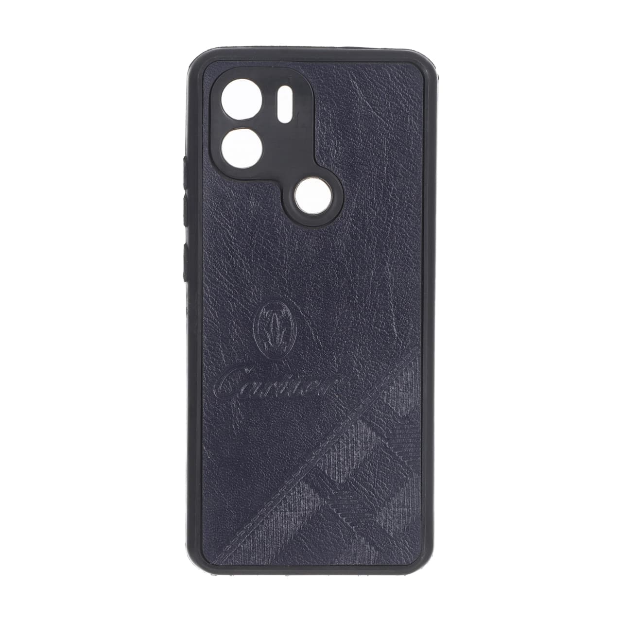 قاب طرح چرم Cartier محافظ لنزدار Xiaomi Redmi A1 Plus / Redmi A2 Plus – سرمه ای