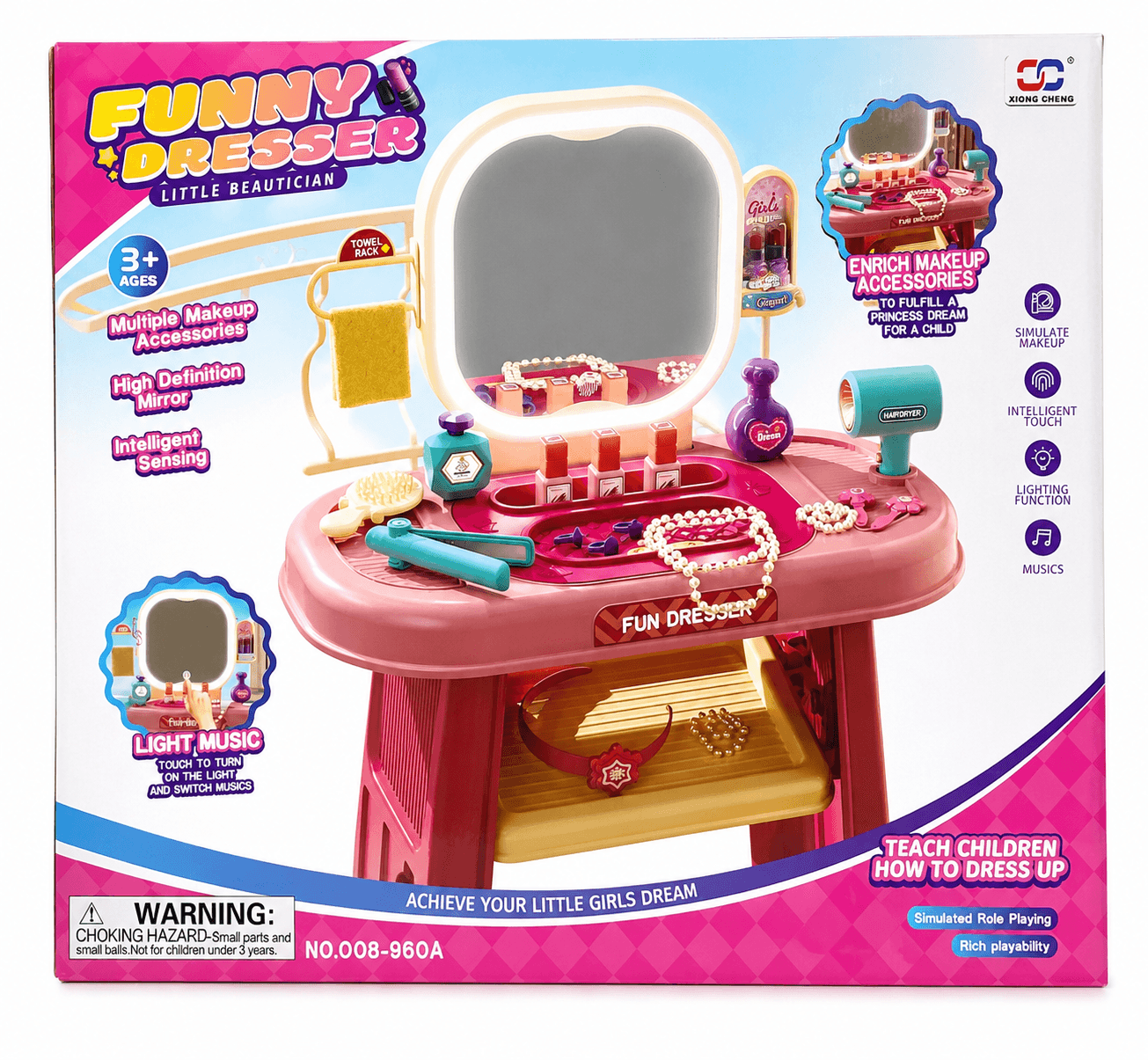 میز آرایشی بزرگ دخترانه برند FUNNY DRESSER