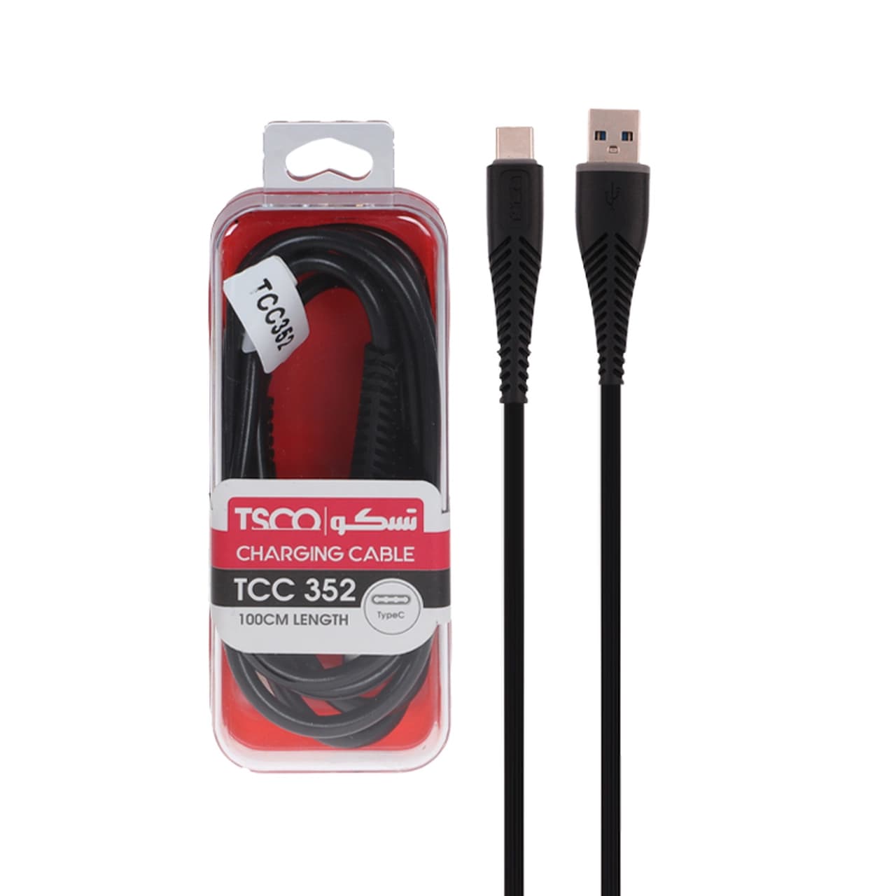 کابل شارژ فست TSCO Type-C مدل TCC 352 – مشکی