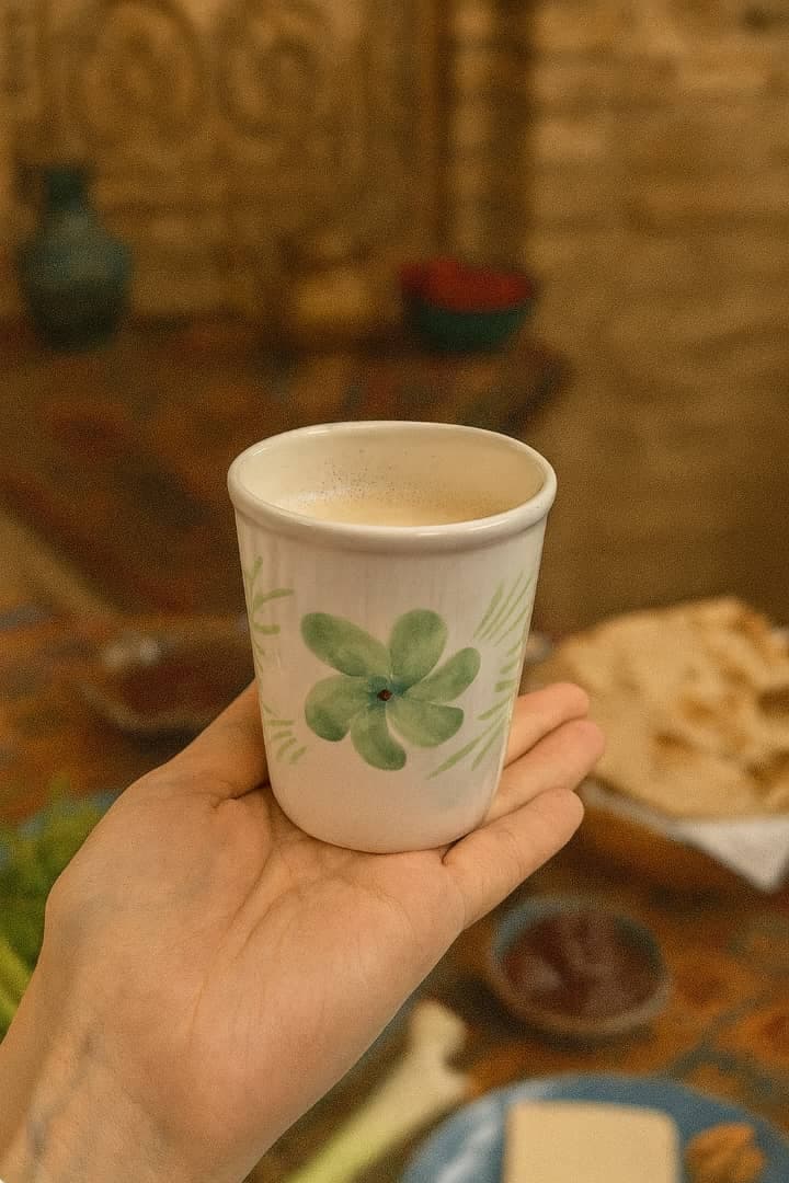 لیوان گل آبرنگی سرامیکی