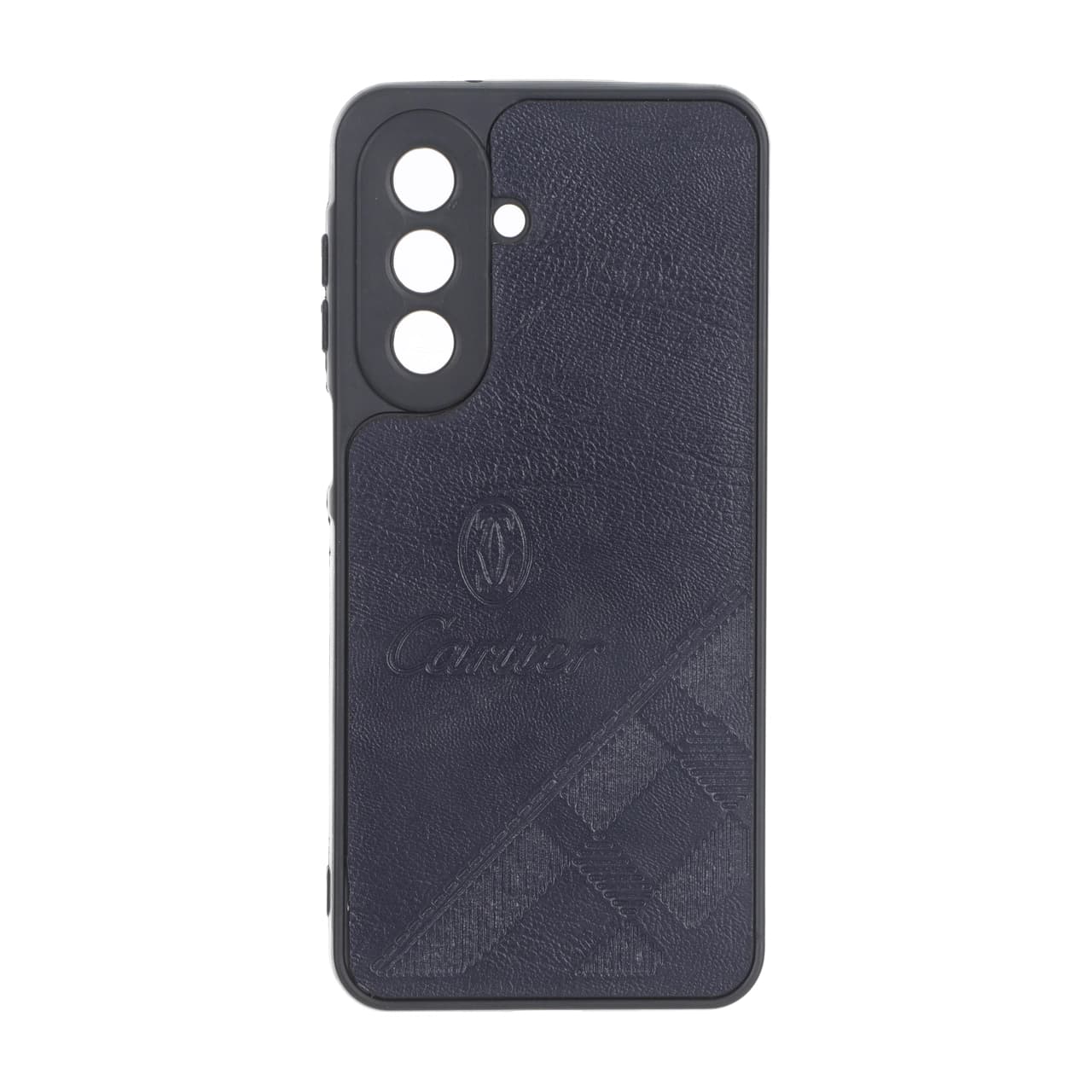 قاب طرح چرم Cartier محافظ لنزدار Samsung Galaxy A27 – سرمه ای