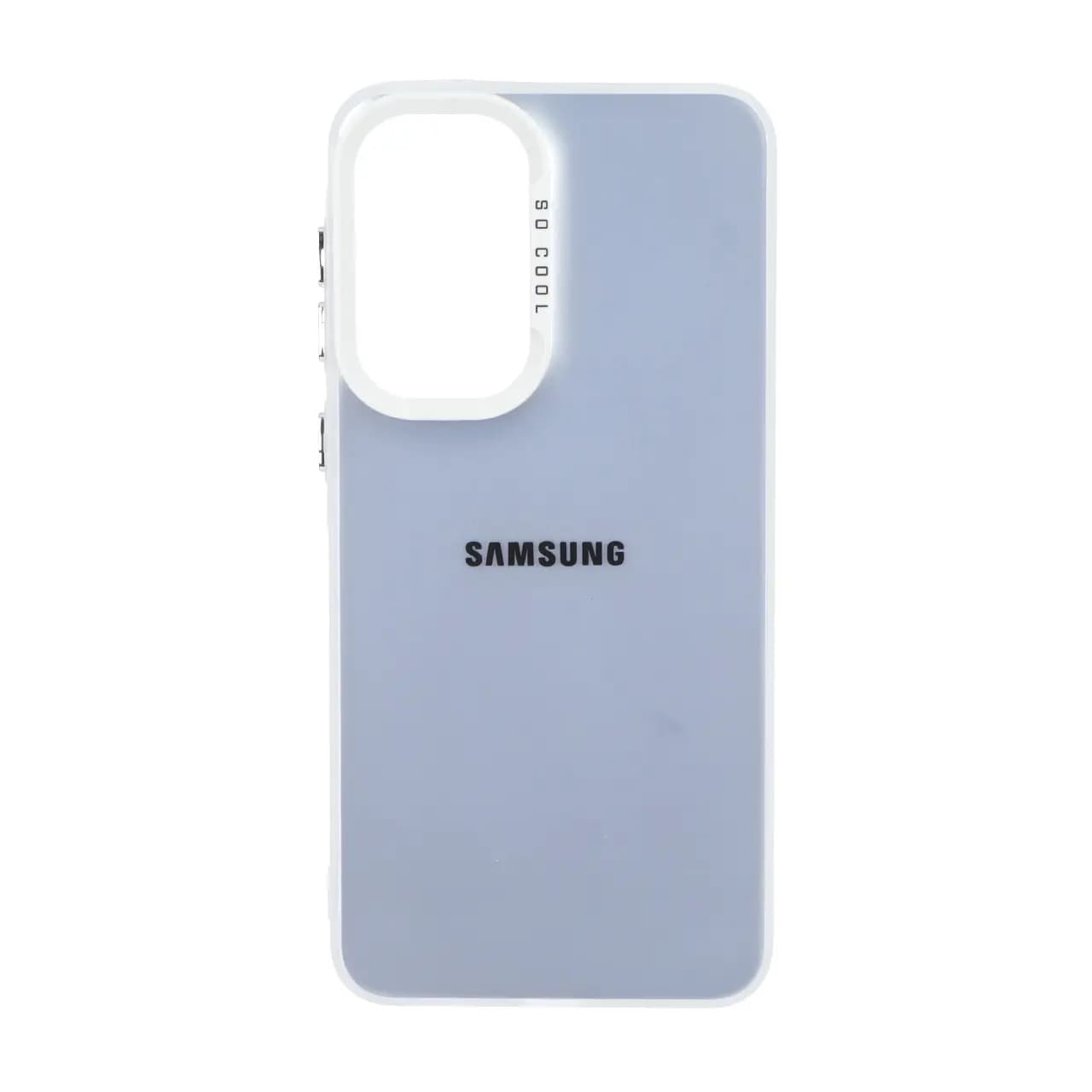 قاب SO COOL لوگودار Samsung Galaxy A57 – نقره ای