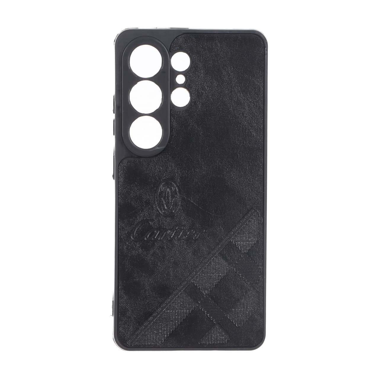 قاب طرح چرم Cartier محافظ لنزدار Samsung Galaxy S26 Ultra – مشکی