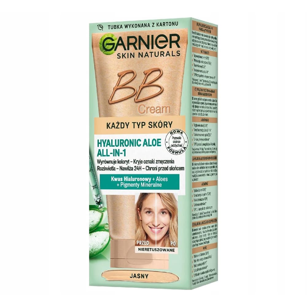 بی بی کرم گارنیر رنگ لایت GARNIER Hyaluronic Aloe Jasny BB Cream