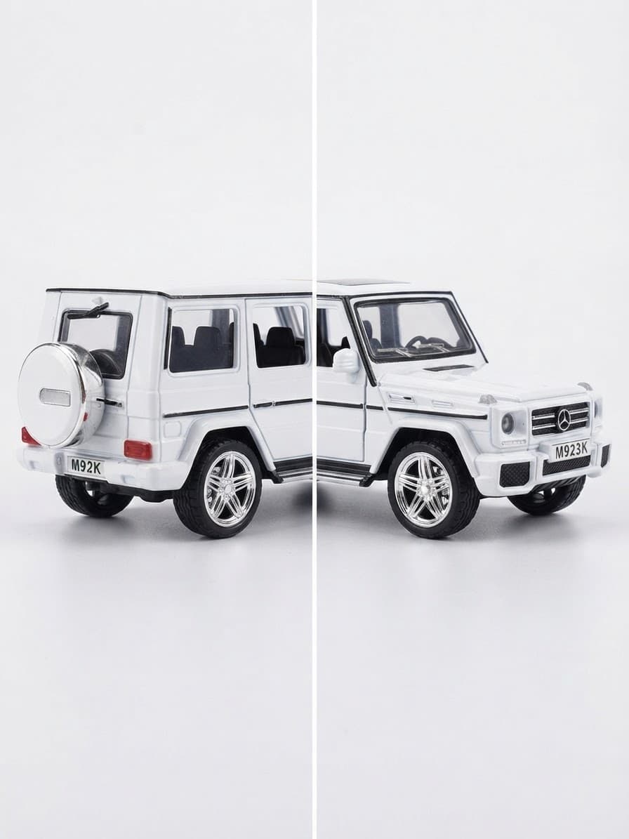 ماکت فلزی بنز جی کلاس سفید mk923
