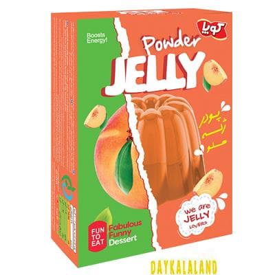 پودر ژله کوپا با طعم هلو( سه تا بخری چهار تا میبری)