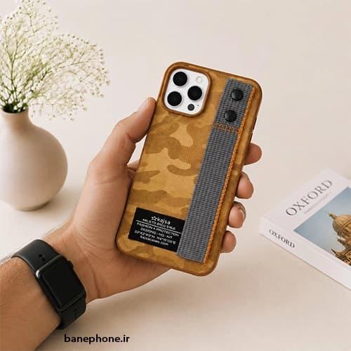 قاب محافظ کجسا چریکی بندی برای گوشی آیفون — تصویر ۳