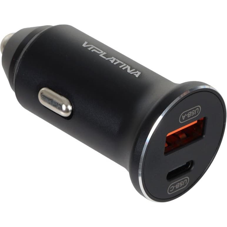 شارژر فندکی فست شارژ و PD دو پورت VIPLATINA مدل VK16 توان ۶۰ وات
