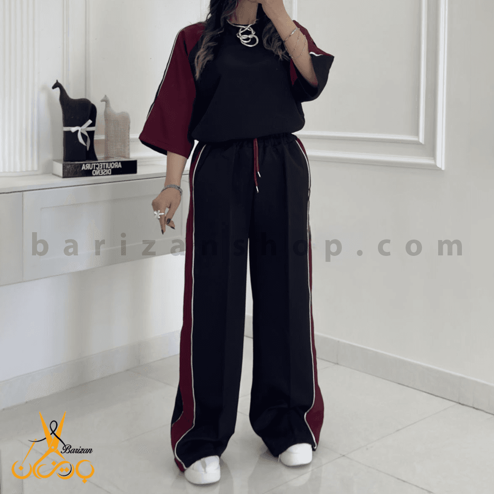 ست تیشرت و شلوار زنانه مازراتی (فروش عمده)