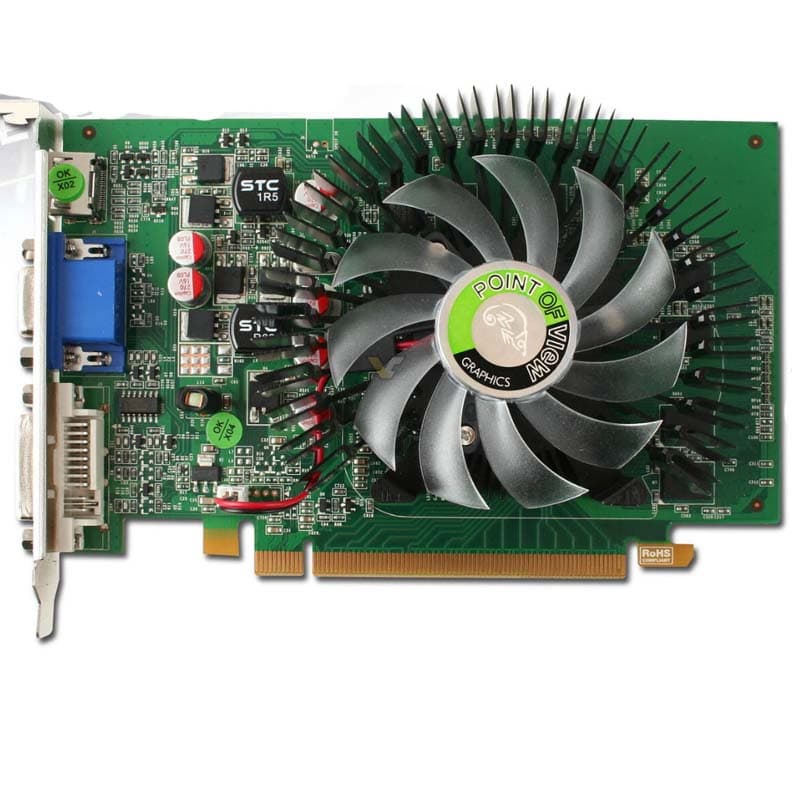 کارت گرافیک انویدیا پوینت آف ویو GeForce GT 220 ظرفیت 1GB استوک DDR3