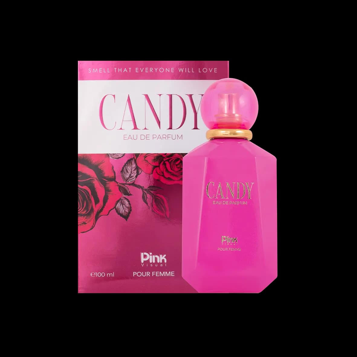 ادوپرفیوم زنانه پینک ویژوآل مدل Candy حجم 100 میلی لیتر