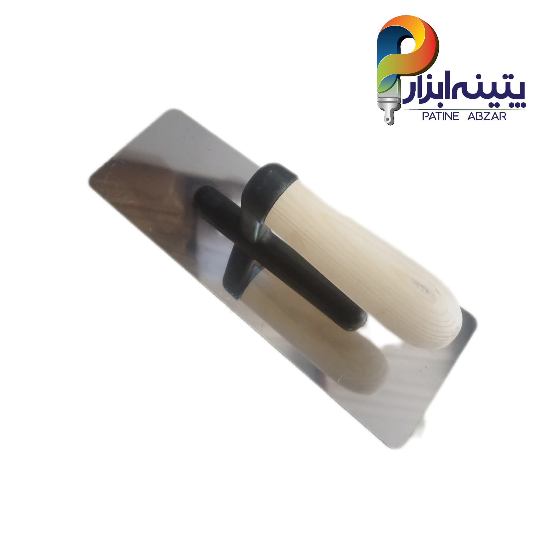 ماله استیل دسته چوبی سایز 24 سانت