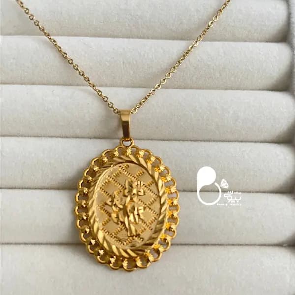 گردنبند مریمی با طرح گل