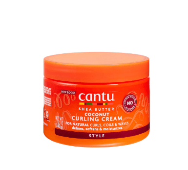 کرم موی فرکننده کنتو نارگیل و شی‌باتر Cantu Coconut Curling Cream — حجم ۳۴۰ گرم