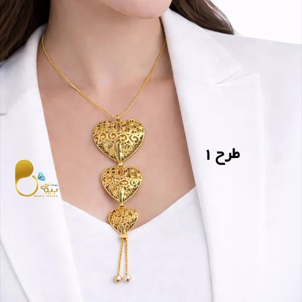 گردنبند بحرینی طرح طلا
