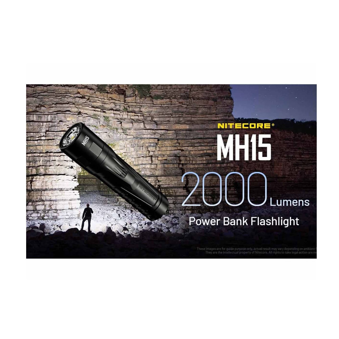 چراغ قوه دستی نایت کر مدل MH15 2000LUMENS — تصویر ۶